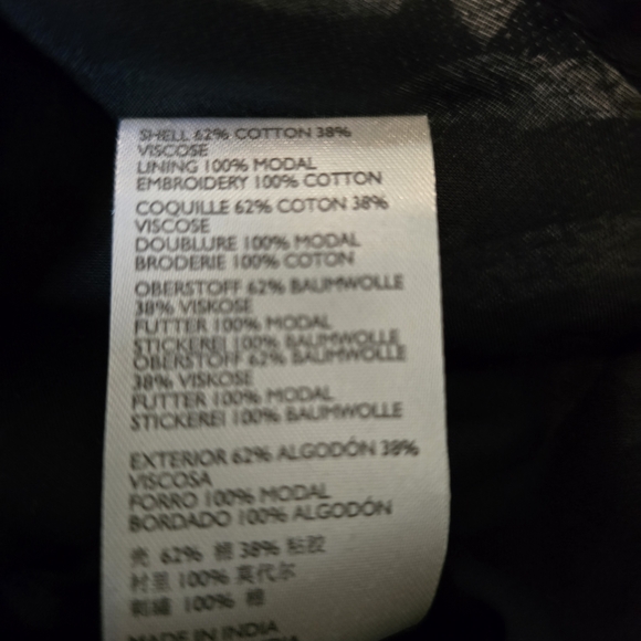 Anthropologie Maeve Womens Dress S Black White Geometric Dominique Tassel Boho - Picture 5 of 8